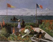 Claude Monet Terrace at Sainte-Adresse Sweden oil painting reproduction